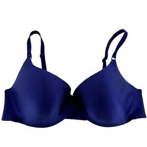 Victoria's Secret Body By Victoria Push Up Bra Adjustable Strap Stretch Blue 36D